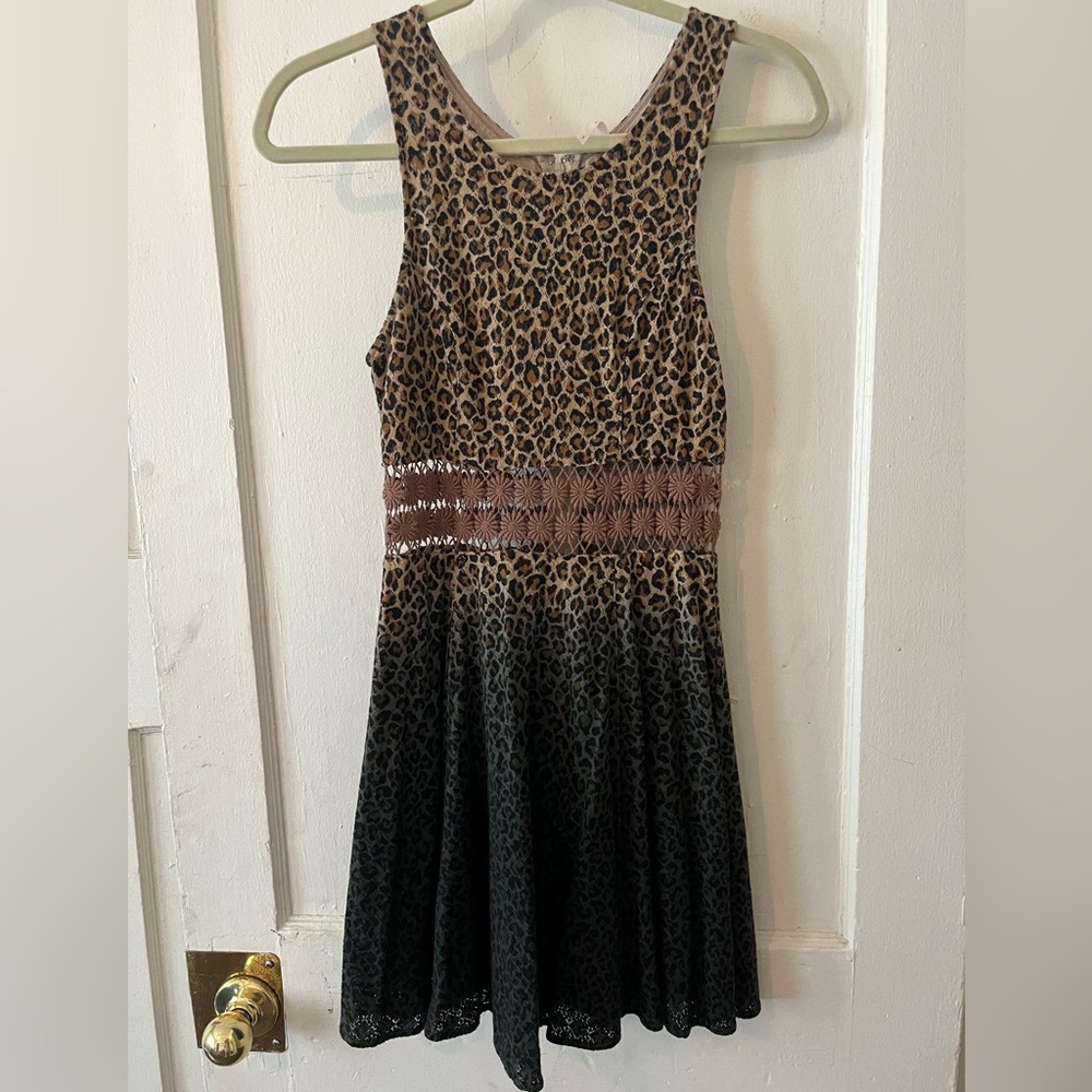 Free People - Cheetah Skater Dress